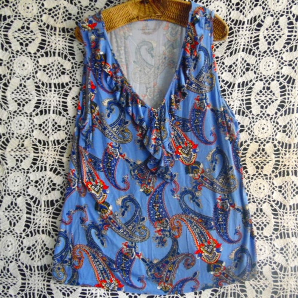 Blouse Charter Club Adult XL(296bobt) preowned clean no damage good